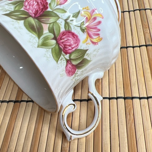 Vintage Queen’s Rosina China Tea Cup & Saucer Set WILD FLOWERS #14 England - Picture 8 of 12